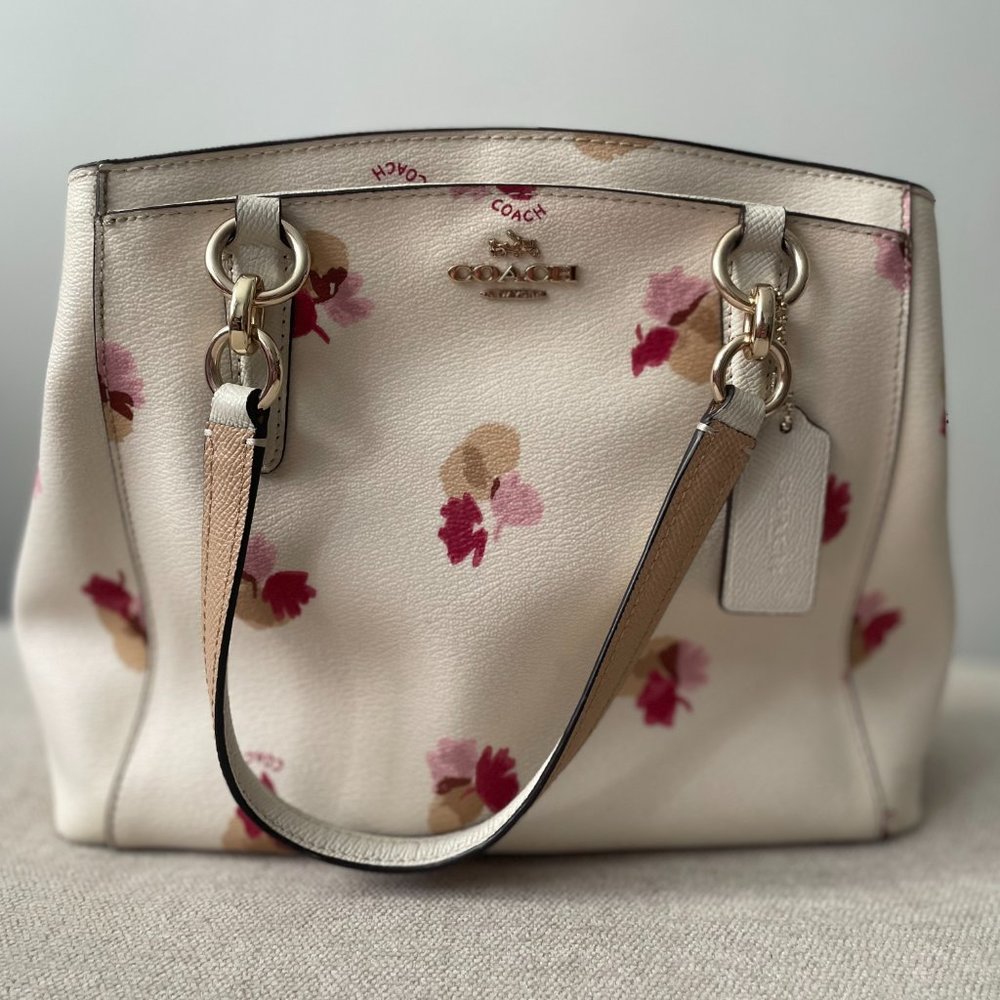 COACH Shoulder Bag with Pop Floral Print